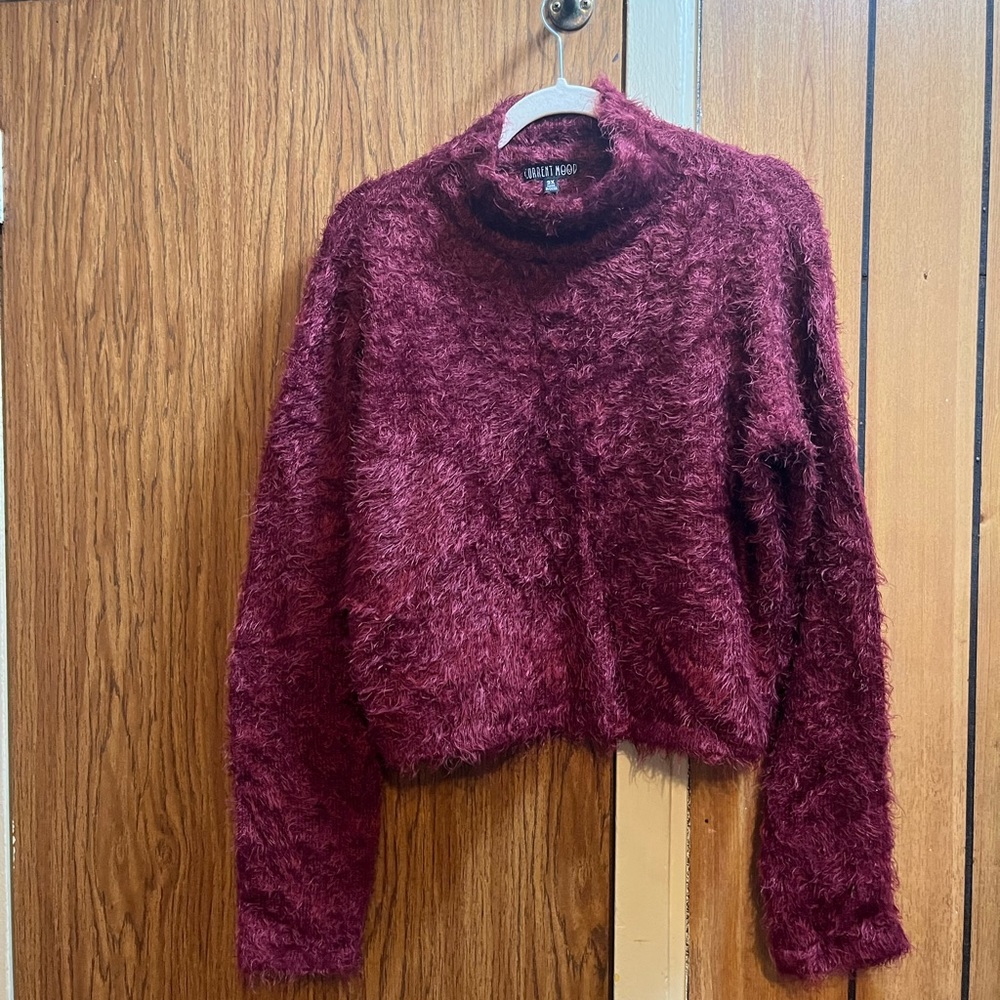 Plus size crop sweater.